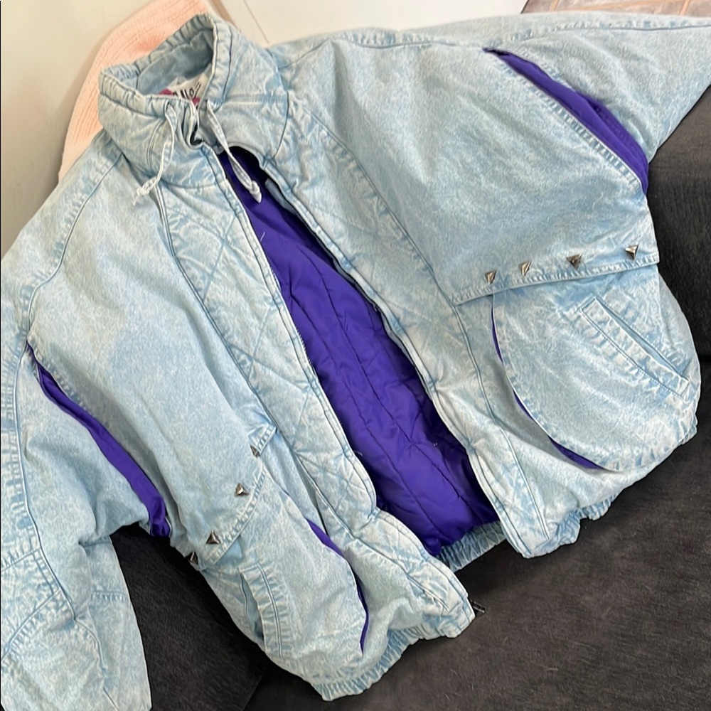 Vintage 1989s Acid Washed Jacket.